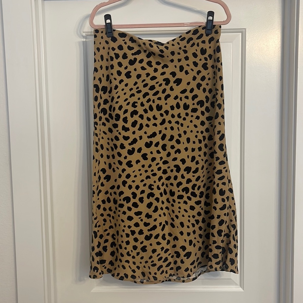 MIDI Cheetah Skirt